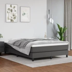 Colchón de muelles ensacados cuero sintético gris 140x200x20 cm de vidaXL, Colchones - Ref: Foro24-347806, Precio: 243,48 €, ...
