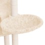 Rascador para gatos con postes de sisal crema 108,5 cm de vidaXL, Mobiliario para gatos - Ref: Foro24-171597, Precio: 61,54 €...