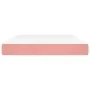 Colchón de muelles ensacados terciopelo rosa 140x200x20 cm de vidaXL, Colchones - Ref: Foro24-347813, Precio: 191,43 €, Descu...