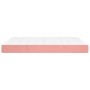 Colchón de muelles ensacados terciopelo rosa 140x200x20 cm de vidaXL, Colchones - Ref: Foro24-347813, Precio: 202,42 €, Descu...