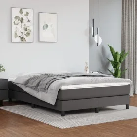 Colchón de muelles ensacados cuero sintético gris 140x190x20 cm de vidaXL, Colchones - Ref: Foro24-347786, Precio: 232,15 €, ...
