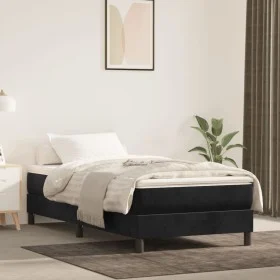 Colchón de muelles ensacados terciopelo negro 90x200x20 cm de vidaXL, Colchones - Ref: Foro24-347730, Precio: 134,41 €, Descu...