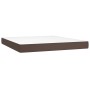 Colchón muelles ensacados cuero sintético marrón 180x200x20 cm de vidaXL, Colchones - Ref: Foro24-347845, Precio: 288,85 €, D...