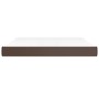 Colchón muelles ensacados cuero sintético marrón 180x200x20 cm de vidaXL, Colchones - Ref: Foro24-347845, Precio: 288,85 €, D...