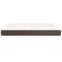 Colchón muelles ensacados cuero sintético marrón 180x200x20 cm de vidaXL, Colchones - Ref: Foro24-347845, Precio: 288,85 €, D...