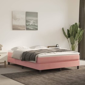 Colchón de muelles ensacados terciopelo rosa 140x190x20 cm de vidaXL, Colchones - Ref: Foro24-347793, Precio: 203,27 €, Descu...