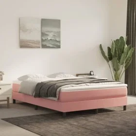 Taschenfederkernmatratze aus rosa Samt, 140 x 190 x 20 cm von vidaXL, Matratzen - Ref: Foro24-347793, Preis: 198,79 €, Rabatt: %