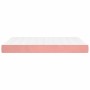 Colchón de muelles ensacados terciopelo rosa 140x190x20 cm de vidaXL, Colchones - Ref: Foro24-347793, Precio: 203,27 €, Descu...