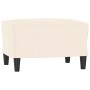 Banco de terciopelo color crema 70x35x41 cm de vidaXL, Bancos - Ref: Foro24-349405, Precio: 50,81 €, Descuento: %