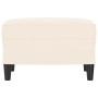 Banco de terciopelo color crema 70x35x41 cm de vidaXL, Bancos - Ref: Foro24-349405, Precio: 50,81 €, Descuento: %