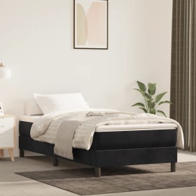 Colchón de muelles ensacados terciopelo negro 100x200x20 cm de vidaXL, Colchones - Ref: Foro24-347750, Precio: 151,46 €, Desc...