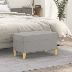 Banco de tela gris claro 70x35x41 cm by vidaXL, Banks - Ref: Foro24-349367, Price: 51,33 €, Discount: %