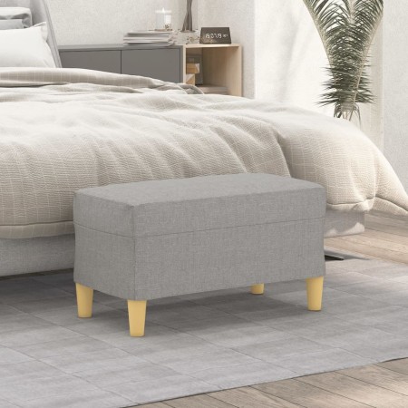 Banco de tela gris claro 70x35x41 cm de vidaXL, Bancos - Ref: Foro24-349367, Precio: 52,67 €, Descuento: %