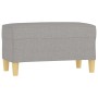 Banco de tela gris claro 70x35x41 cm de vidaXL, Bancos - Ref: Foro24-349367, Precio: 52,67 €, Descuento: %