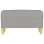 Banco de tela gris claro 70x35x41 cm de vidaXL, Bancos - Ref: Foro24-349367, Precio: 52,67 €, Descuento: %