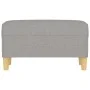 Banco de tela gris claro 70x35x41 cm by vidaXL, Banks - Ref: Foro24-349367, Price: 51,33 €, Discount: %