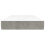 Colchón de muelles ensacados terciopelo gris claro 100x200x20cm de vidaXL, Colchones - Ref: Foro24-347748, Precio: 144,22 €, ...
