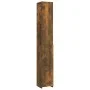 Armario baño madera contrachapada roble ahumado 25x26,5x170 cm de vidaXL, Muebles de baño - Ref: Foro24-815960, Precio: 61,19...