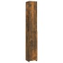 Armario baño madera contrachapada roble ahumado 25x26,5x170 cm de vidaXL, Muebles de baño - Ref: Foro24-815960, Precio: 61,87...