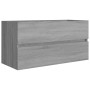 Mueble de lavabo madera contrachapada gris Sonoma 90x38,5x45cm de vidaXL, Muebles de baño - Ref: Foro24-815655, Precio: 53,16...