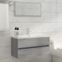 Mueble de lavabo madera contrachapada gris Sonoma 90x38,5x45cm de vidaXL, Muebles de baño - Ref: Foro24-815655, Precio: 53,16...