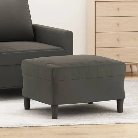 Reposapiés de terciopelo gris oscuro 60x50x41 cm de vidaXL, Otomanas - Ref: Foro24-349294, Precio: 53,08 €, Descuento: %