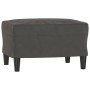 Reposapiés de terciopelo gris oscuro 60x50x41 cm de vidaXL, Otomanas - Ref: Foro24-349294, Precio: 53,24 €, Descuento: %