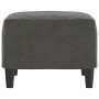 Reposapiés de terciopelo gris oscuro 60x50x41 cm de vidaXL, Otomanas - Ref: Foro24-349294, Precio: 53,24 €, Descuento: %