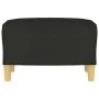 Reposapiés de tela negro 60x50x41 cm de vidaXL, Otomanas - Ref: Foro24-349267, Precio: 55,22 €, Descuento: %