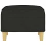 Reposapiés de tela negro 60x50x41 cm de vidaXL, Otomanas - Ref: Foro24-349267, Precio: 55,22 €, Descuento: %