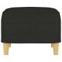 Reposapiés de tela negro 60x50x41 cm de vidaXL, Otomanas - Ref: Foro24-349267, Precio: 55,41 €, Descuento: %