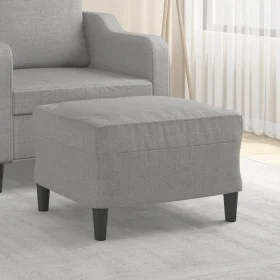 Hellgrauer Fußhocker aus Stoff, 60 x 50 x 41 cm von vidaXL, Osmanen - Ref: Foro24-349279, Preis: 52,86 €, Rabatt: %