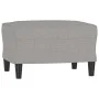 Reposapiés de tela gris claro 60x50x41 cm de vidaXL, Otomanas - Ref: Foro24-349279, Precio: 52,86 €, Descuento: %