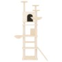 Rascador para gatos con postes de sisal crema 191 cm de vidaXL, Mobiliario para gatos - Ref: Foro24-171594, Precio: 116,54 €,...