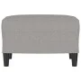 Reposapiés de tela gris claro 60x50x41 cm de vidaXL, Otomanas - Ref: Foro24-349279, Precio: 52,86 €, Descuento: %