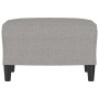Reposapiés de tela gris claro 60x50x41 cm de vidaXL, Otomanas - Ref: Foro24-349279, Precio: 58,62 €, Descuento: %
