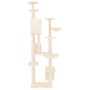 Rascador para gatos con postes de sisal crema 191 cm de vidaXL, Mobiliario para gatos - Ref: Foro24-171594, Precio: 116,54 €,...