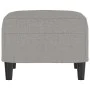 Reposapiés de tela gris claro 60x50x41 cm de vidaXL, Otomanas - Ref: Foro24-349279, Precio: 52,86 €, Descuento: %