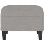 Reposapiés de tela gris claro 60x50x41 cm de vidaXL, Otomanas - Ref: Foro24-349279, Precio: 58,62 €, Descuento: %