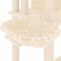 Rascador para gatos con postes de sisal crema 191 cm de vidaXL, Mobiliario para gatos - Ref: Foro24-171594, Precio: 116,54 €,...