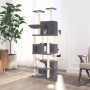 Rascador para gatos con postes de sisal gris oscuro 180 cm de vidaXL, Mobiliario para gatos - Ref: Foro24-171602, Precio: 104...