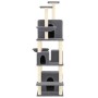 Rascador para gatos con postes de sisal gris oscuro 180 cm de vidaXL, Mobiliario para gatos - Ref: Foro24-171602, Precio: 104...