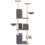 Rascador para gatos con postes de sisal gris oscuro 180 cm de vidaXL, Mobiliario para gatos - Ref: Foro24-171602, Precio: 104...