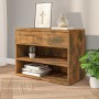 Banco zapatero madera contrachapada roble ahumado 60x30x45 cm de vidaXL, Zapateros y organizadores de calzado - Ref: Foro24-8...