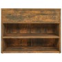 Banco zapatero madera contrachapada roble ahumado 60x30x45 cm de vidaXL, Zapateros y organizadores de calzado - Ref: Foro24-8...