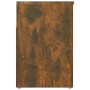 Banco zapatero madera contrachapada roble ahumado 60x30x45 cm de vidaXL, Zapateros y organizadores de calzado - Ref: Foro24-8...
