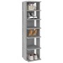 Mueble zapatero madera contrachapada gris Sonoma 27,5x27x102 cm de vidaXL, Zapateros y organizadores de calzado - Ref: Foro24...