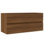 Mueble de lavabo madera ingeniería roble marrón 100x38,5x45 cm de vidaXL, Muebles de baño - Ref: Foro24-815659, Precio: 63,49...