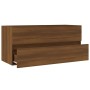 Mueble de lavabo madera ingeniería roble marrón 100x38,5x45 cm de vidaXL, Muebles de baño - Ref: Foro24-815659, Precio: 63,49...