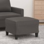 Reposapiés de cuero sintético gris 60x50x41 cm de vidaXL, Otomanas - Ref: Foro24-349338, Precio: 53,85 €, Descuento: %